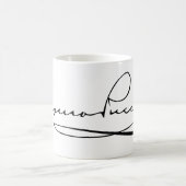 ジャコモプッチーニ署名 コーヒーマグカップ (中央)