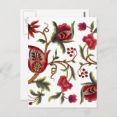 ジャコ伝統的ビーン刺繍模様 ポストカード (正面/裏面)