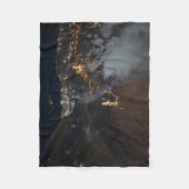 ジャザンとその郊外のシティライト フリースブランケット (正面)