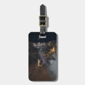 ジャザンとその郊外のシティライト ラゲッジタグ (正面縦)