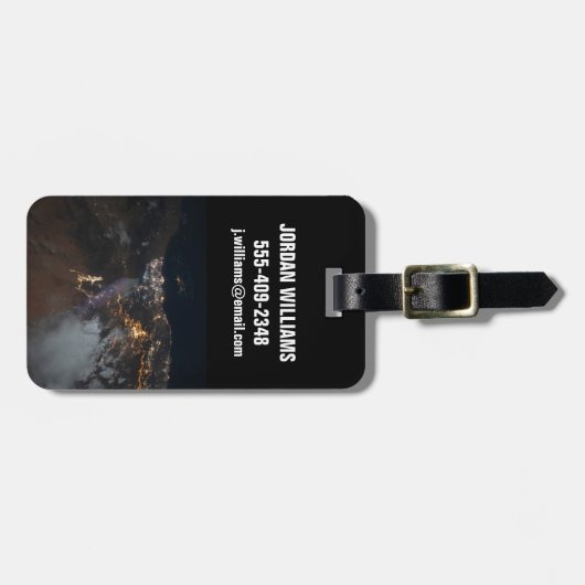 ジャザンとその郊外のシティライト ラゲッジタグ (正面横)