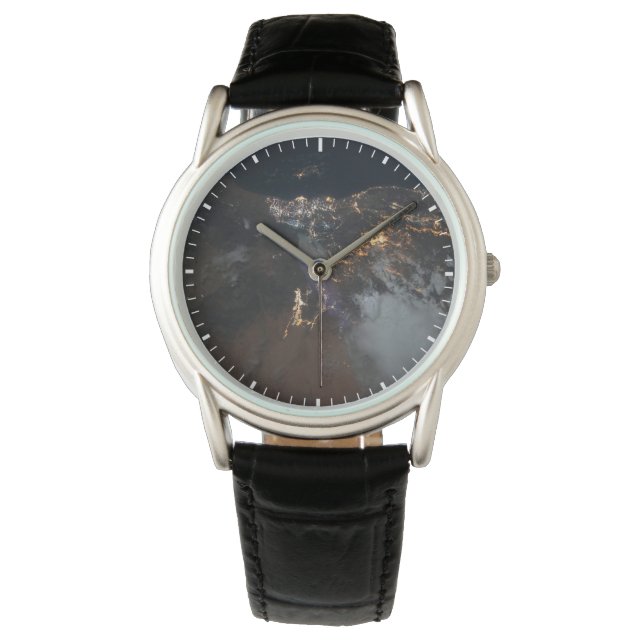 ジャザンとその郊外のシティライト 腕時計 (正面)