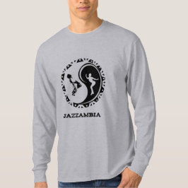 ジャザンビア陰陽メンズ長袖Tシャツ Tシャツ