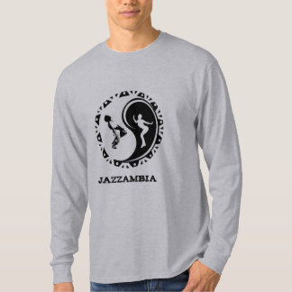 ジャザンビア陰陽メンズ長袖Tシャツ Tシャツ