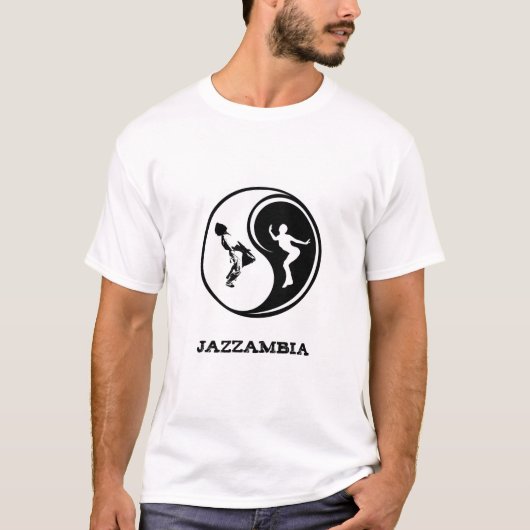 ジャザンビア陰陽 Tシャツ (正面)