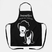 ジャジーな美容師のシルエットコレクション エプロン (正面)