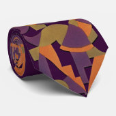 ジャジーアールデコ幾何学的デザインタイ ネクタイ (ロール)