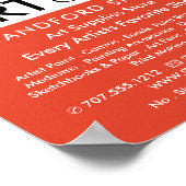 ジャジーグラフィティアートアートアートサプライ・ストア ポスター (角)