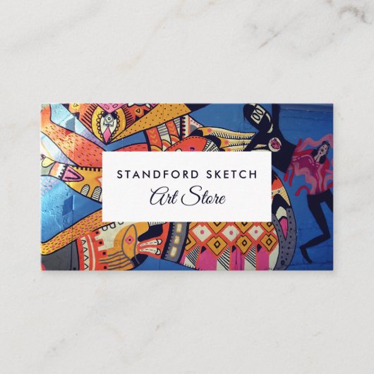 ジャジーグラフィティアートアートアートサプライ・ストア 名刺 (正面)