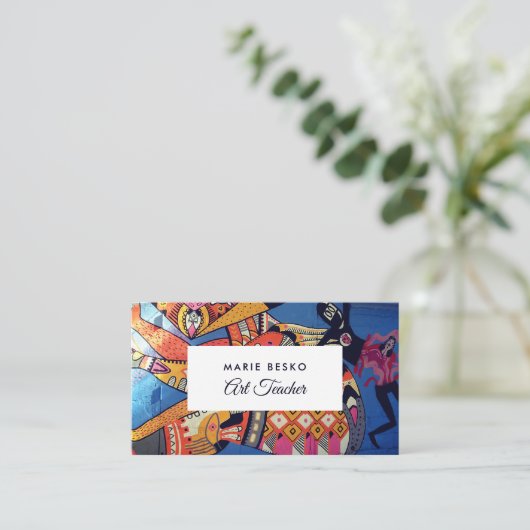 ジャジーグラフィティアートアート先生 名刺 (スタンド正面)