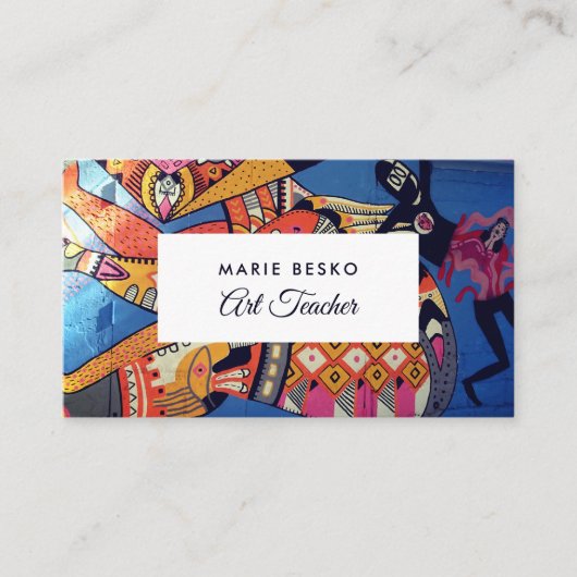 ジャジーグラフィティアートアート先生 名刺 (正面)