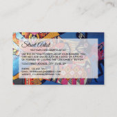 ジャジーグラフィティアート，プロフェッショナルアーティスト 名刺 (裏面)