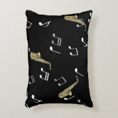 ジャジーサクソフォン&ミュージカルノート アクセントクッション (正面(垂直))