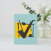 ジャジーサックス ポストカード (スタンド正面)