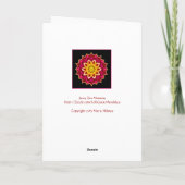 ジャジーゼンマママンダラ誕生日カード カード (裏面)