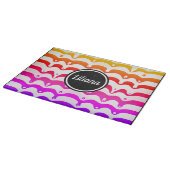 ジャジートロピカルドリッサイケデリックティングストライプ カッティングボード (角)