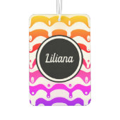 ジャジートロピカルドリッサイケデリックティングストライプ カーエアーフレッシュナー (裏面)