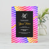 ジャジートロピットリップ(幻覚体験)のようなクサイケデリックストリピリーレインボー 招待状 (スタンド正面)