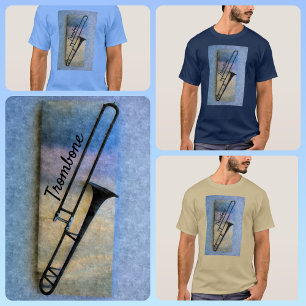 ジャジートロンボーン芸術的ミュージカルTシャツ Tシャツ