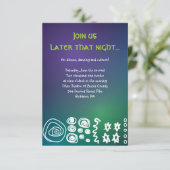 ジャジーミュージカルバーバルミツワーパーティー披露宴カード エンクロージャーカード (スタンド正面)