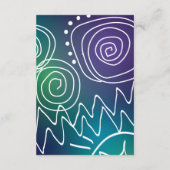 ジャジーミュージカルバーバルミツワーパーティー披露宴カード エンクロージャーカード (裏面)