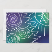 ジャジーミュージカルバーバルミツワー招待状 招待状 (裏面)