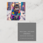 ジャジー子猫インファーコート スクエア名刺 (正面/裏面)