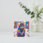 ジャジー子猫インファーコート スクエア名刺 (スタンド正面)