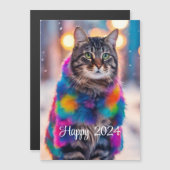 ジャジー子猫インファーコート – Happy 2024 (正面/裏面)