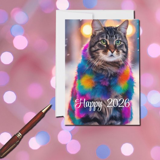 ジャジー子猫インファーコート – Happy 2026 シーズンカード
