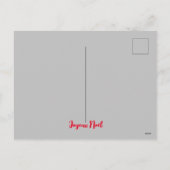 ジャジー子猫イン赤いセーター – ノエル シーズンポストカード (裏面)