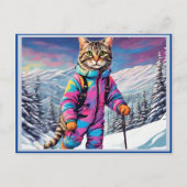 ジャジー子猫オンザスキーツアー ポストカード (正面)