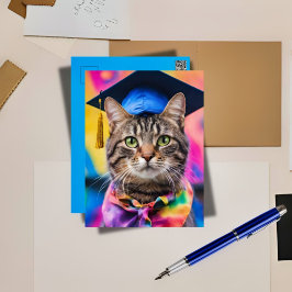 ジャジー子猫グラッドハット シーズンポストカード