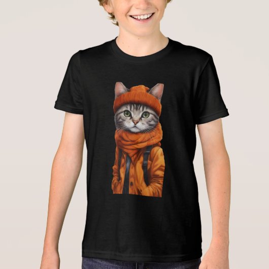 ジャジー子猫- 10月ビベス トライブレンドＴシャツ (正面)
