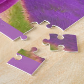 ジャジー猫 – ラベンダーフィールド ジグソーパズル (側面)