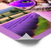 ジャジー猫 – ラベンダーフィールド ポスター (角)