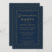 ジャジー金ゴールド招待状 招待状 (正面/裏面)