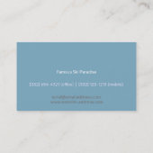 ジャジー・ウィンター・キャット – スキー・ビジネス・カード 名刺 (裏面)