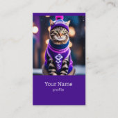 ジャジー・ウィンター・キャット – ビジネス・カード 名刺 (正面)