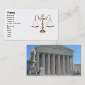 ジャスはかりで測スの華美- 名刺 (正面/裏面)