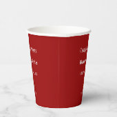 ジャスティはかりで測ス・レッドの卒業金ゴールド  紙コップ (右)