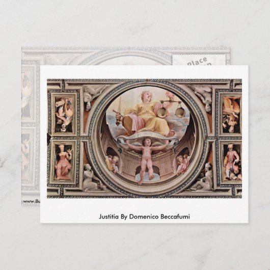 ジャスティアバイドメニコベカフミ ポストカード (正面/裏面)