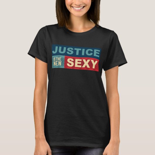 ジャスティスが新しいセクシーTシャツ Tシャツ (正面)