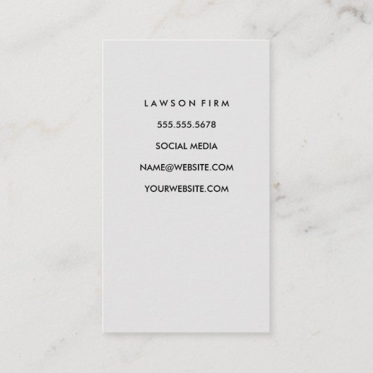 ジャスティスはかりで測ブラック大理石法 予約カード (裏面)