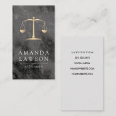 ジャスティスはかりで測ブラック大理石法 予約カード (正面/裏面)
