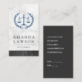 ジャスティスはかりで測マーブルロー石板トリム 予約カード (正面/裏面)