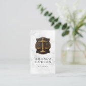 ジャスティスはかりで測ロゴ | 法律 予約カード (スタンド正面)