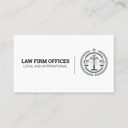 ジャスティスはかりで測ローロゴ 名刺 (正面)