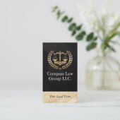 ジャスティスはかりで測金ゴールドメタリックロゴ | 法務 予約カード (スタンド正面)