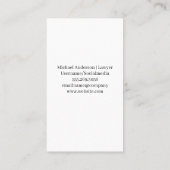 ジャスティスはかりで測金ゴールドメタリックロゴ | 法務 予約カード (裏面)